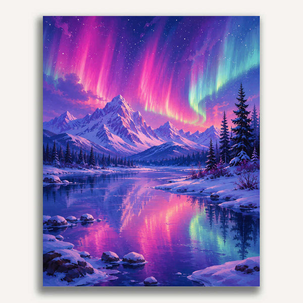 Paint by Numbers - Dance of the Northern Lights