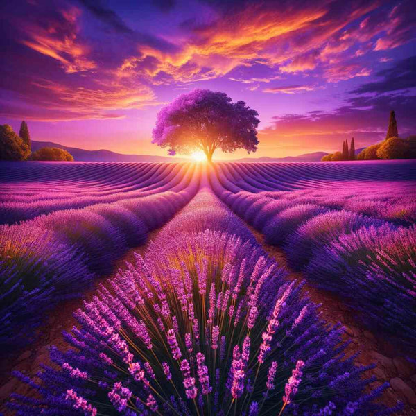Paint by Numbers - Lavender Field Book