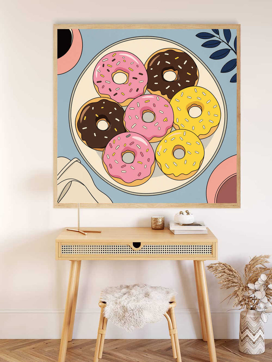 Paint by Numbers - Sweet Temptation – Joyful Donut Symphony