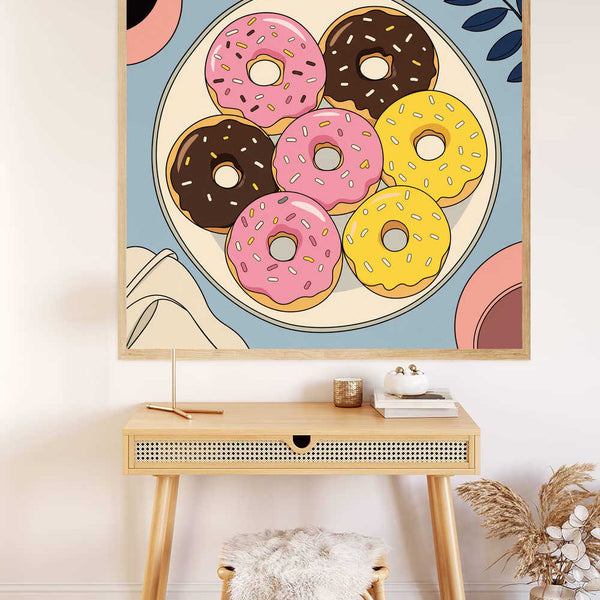 Paint by Numbers - Sweet Temptation – Joyful Donut Symphony