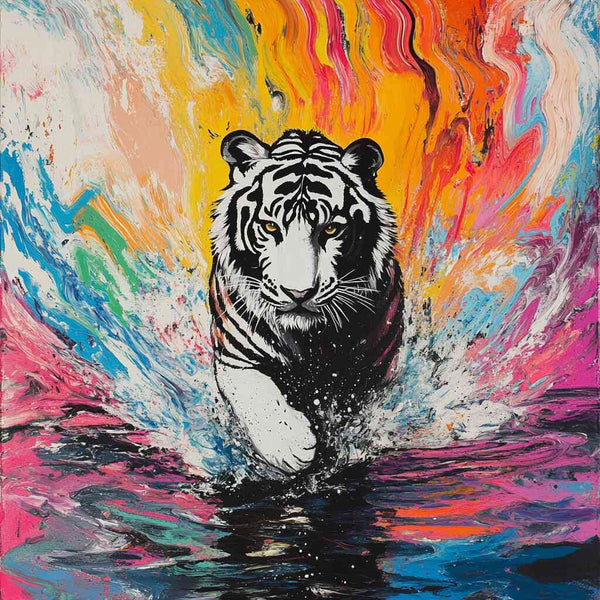 Paint by Numbers - Storm of the Wild, White Tiger