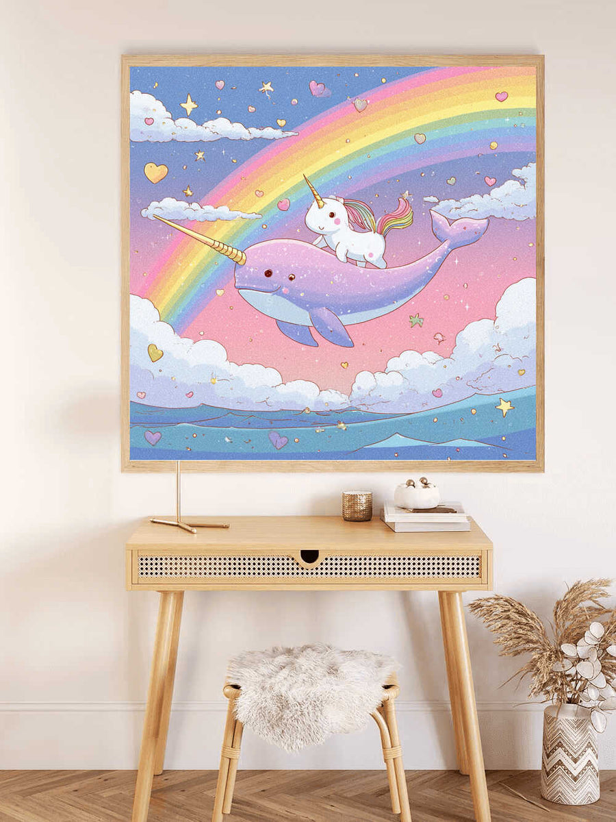Paint by Numbers - Dream flight over the rainbow sea