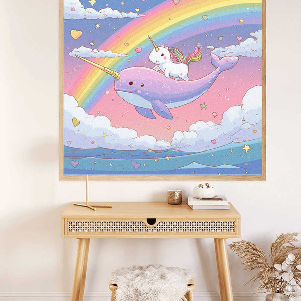 Paint by Numbers - Dream flight over the rainbow sea