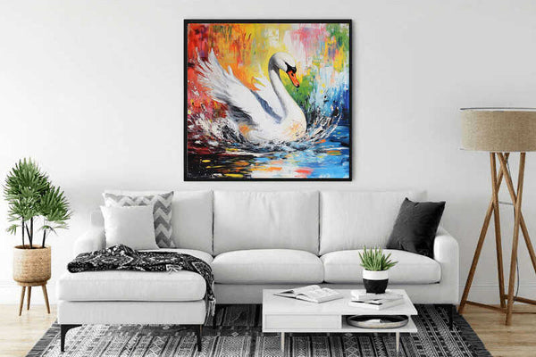 Paint by Numbers - Elegance in motion, swan