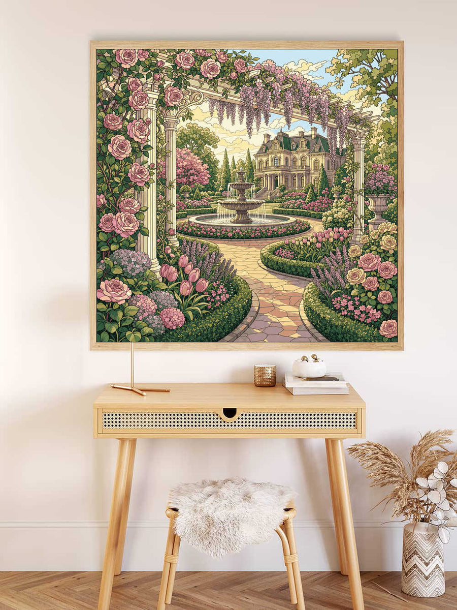 Paint by Numbers - Romantic garden idyll