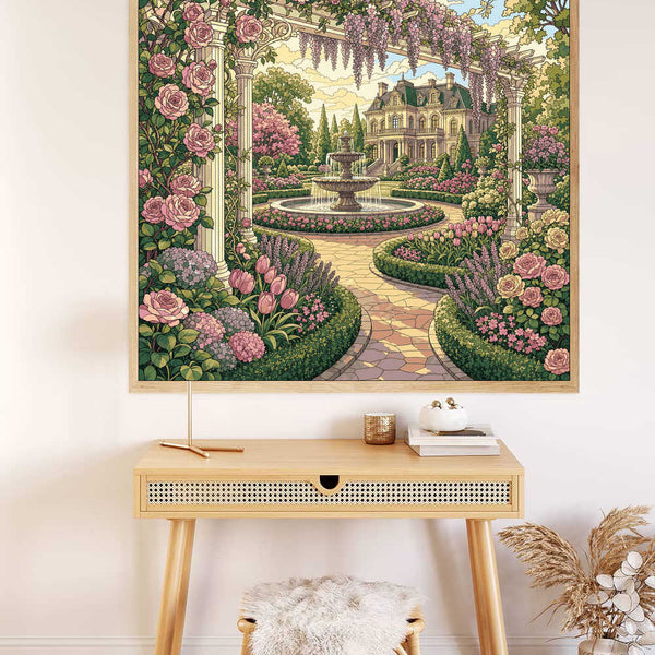 Paint by Numbers - Romantic garden idyll