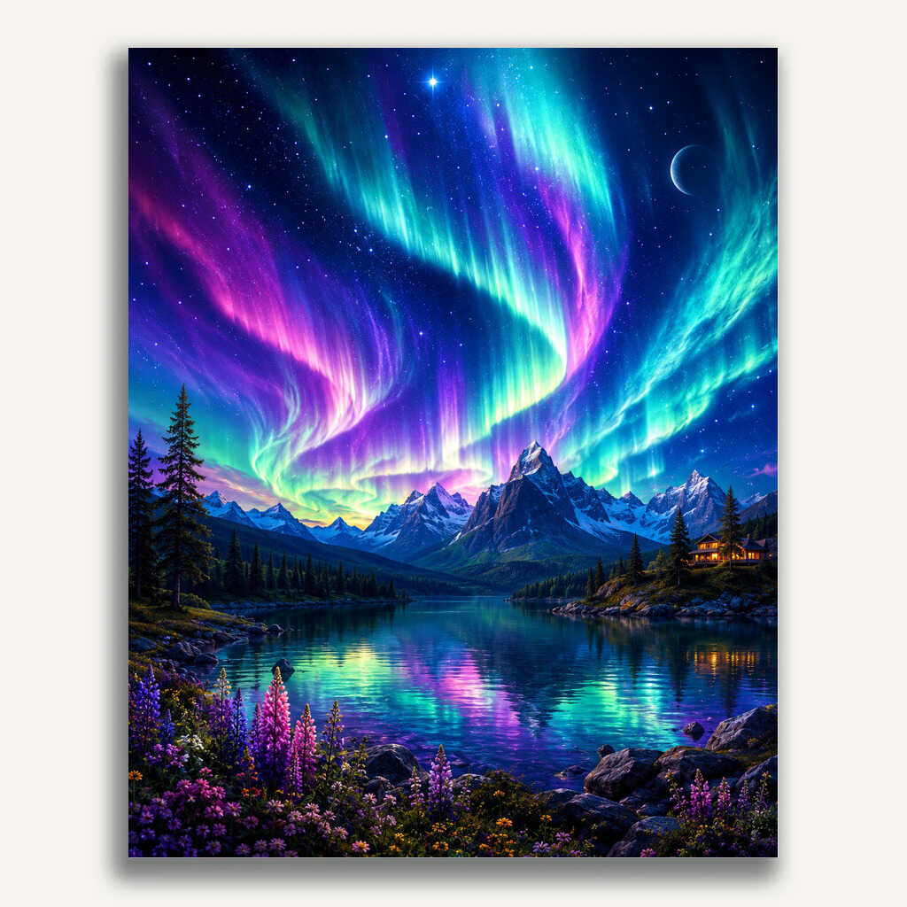 Paint by Numbers - Magic of the Northern Lights