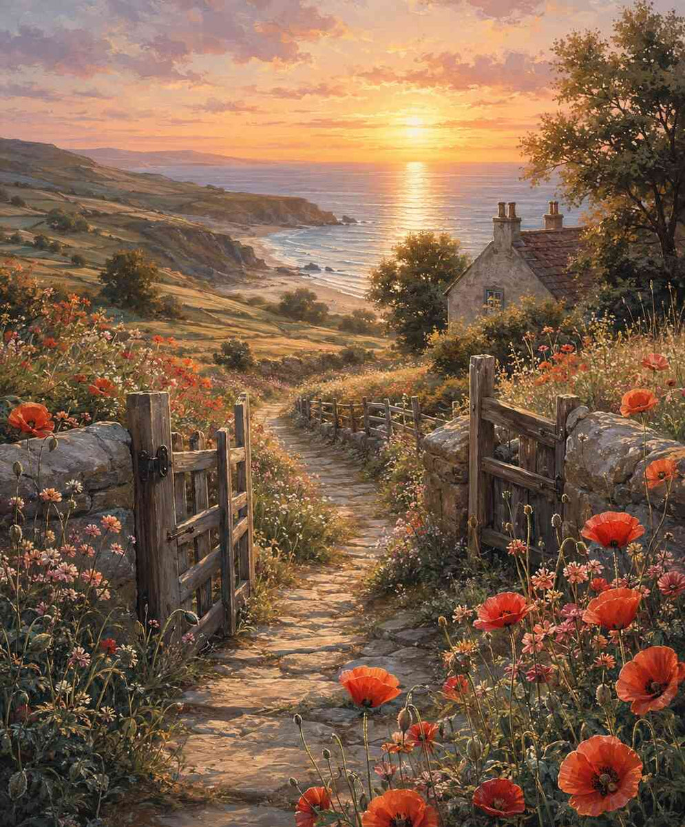 Paint by Numbers - Path to the golden horizon