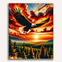 Eagle, sunset - Paint by Numbers