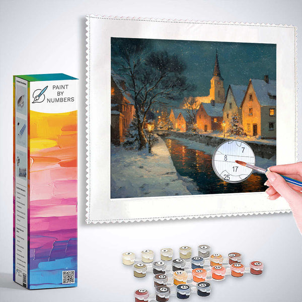 Paint by Numbers - Winter magic on the river