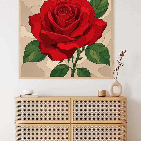 Paint by Numbers - Eternal bloom – The red rose
