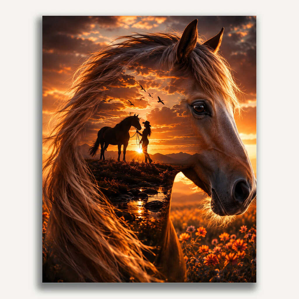 Paint by Numbers - Sun whispers of freedom