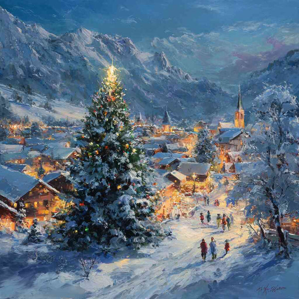 Paint by Numbers - Winter magic in the glow of lights