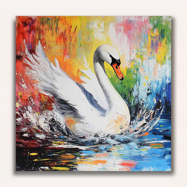 Paint by Numbers - Elegance in motion, swan