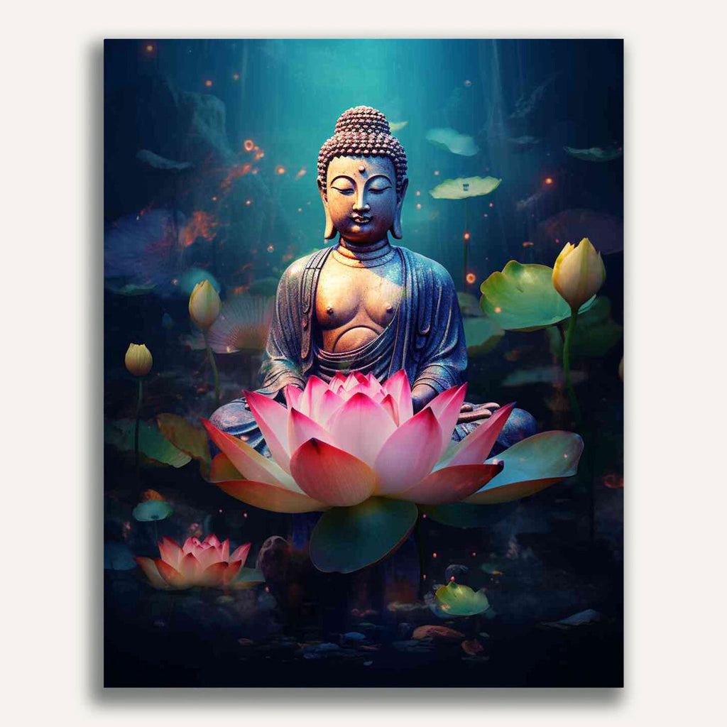 Paint by Numbers - Enlightenment in the Lotus Garden