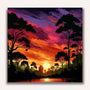Paint by Numbers - Evening glow in the Secret Forest