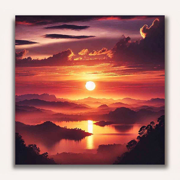 Paint by Numbers - Evening glow on the horizon