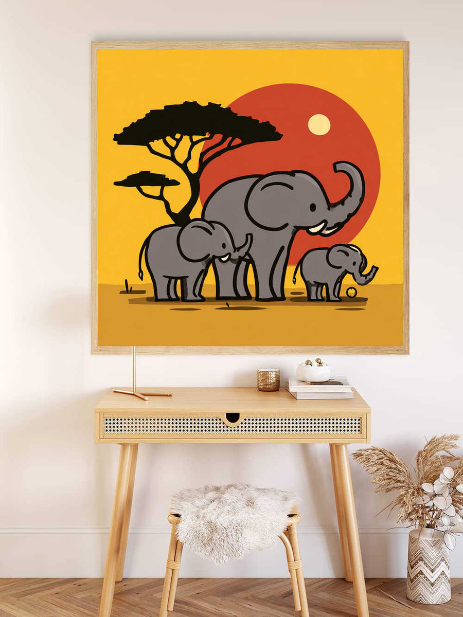 Paint by Numbers - Sunheart of the savannah
