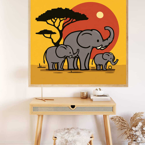 Paint by Numbers - Sunheart of the savannah