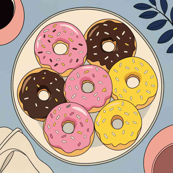 Paint by Numbers - Sweet Temptation – Joyful Donut Symphony