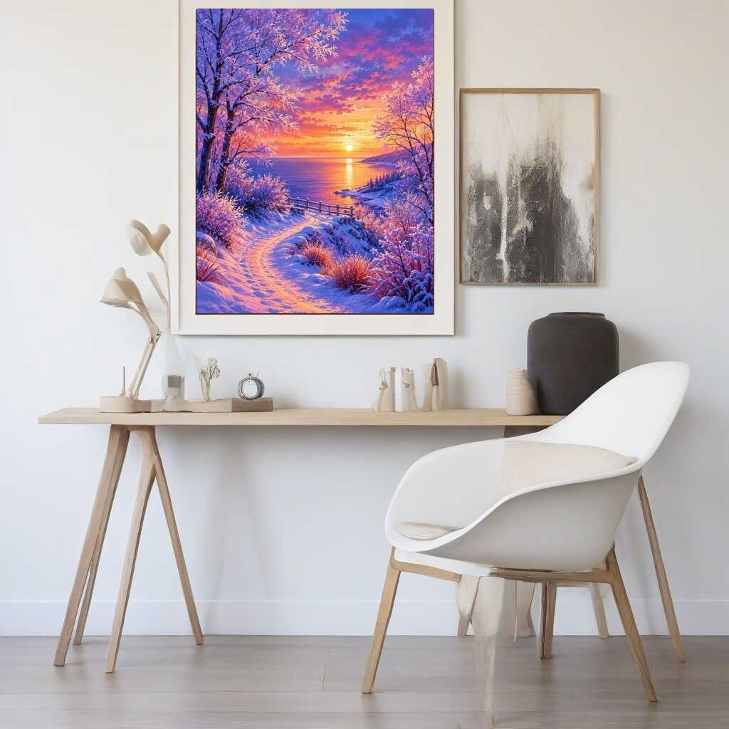 Paint by Numbers - Winter magic by the sea