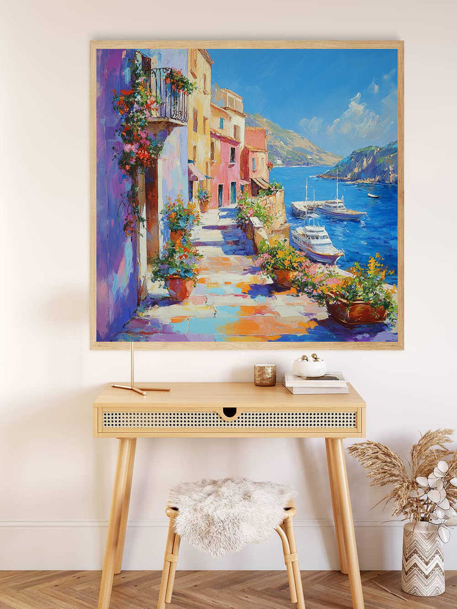 Paint by Numbers - Mediterranean paradise, city in the bay