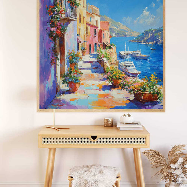 Paint by Numbers - Mediterranean paradise, city in the bay