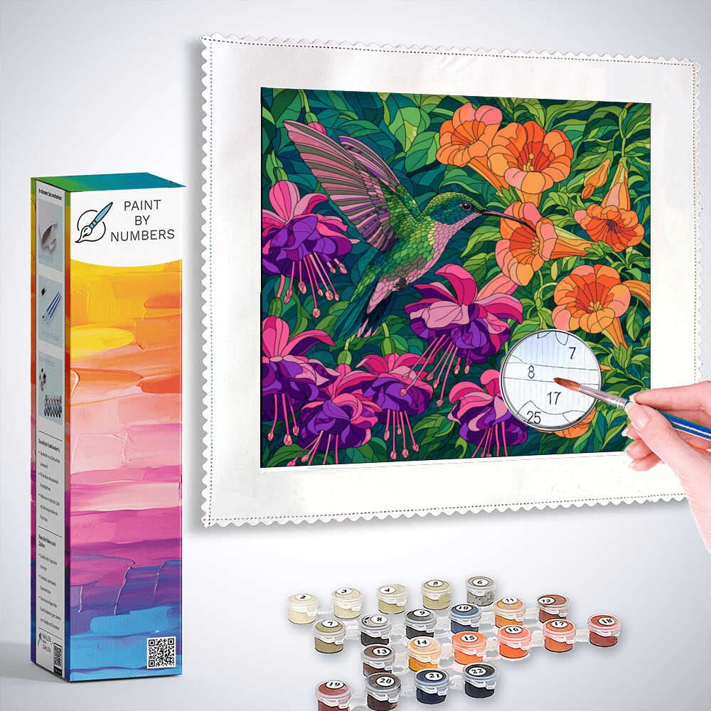 Paint by Numbers - Magical moment in the flower garden