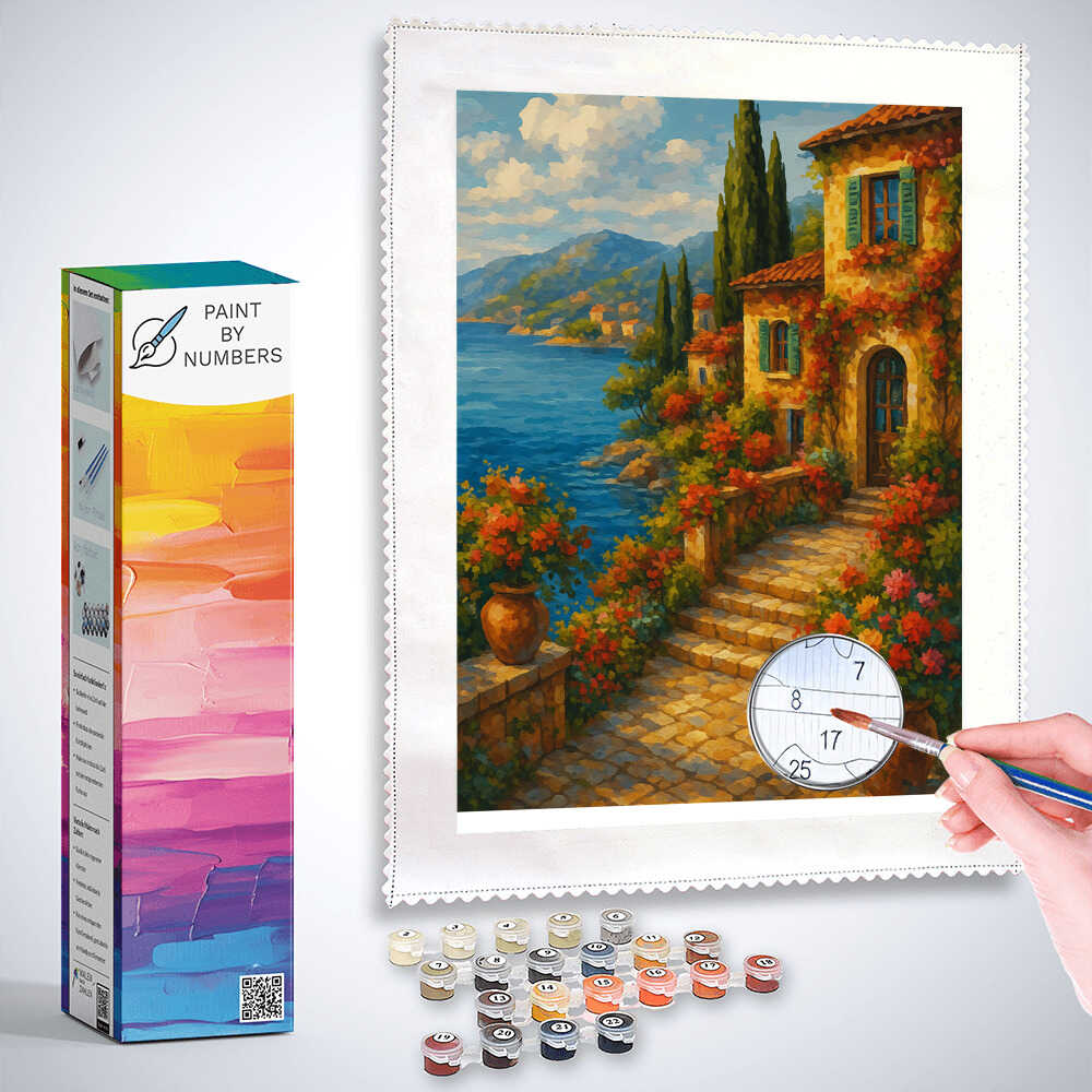 Paint by Numbers - Summer dreams on the Mediterranean