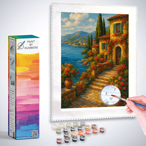 Paint by Numbers - Summer dreams on the Mediterranean