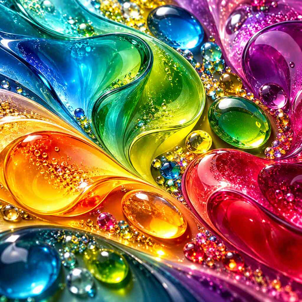 Paint by Numbers - Colorful rain