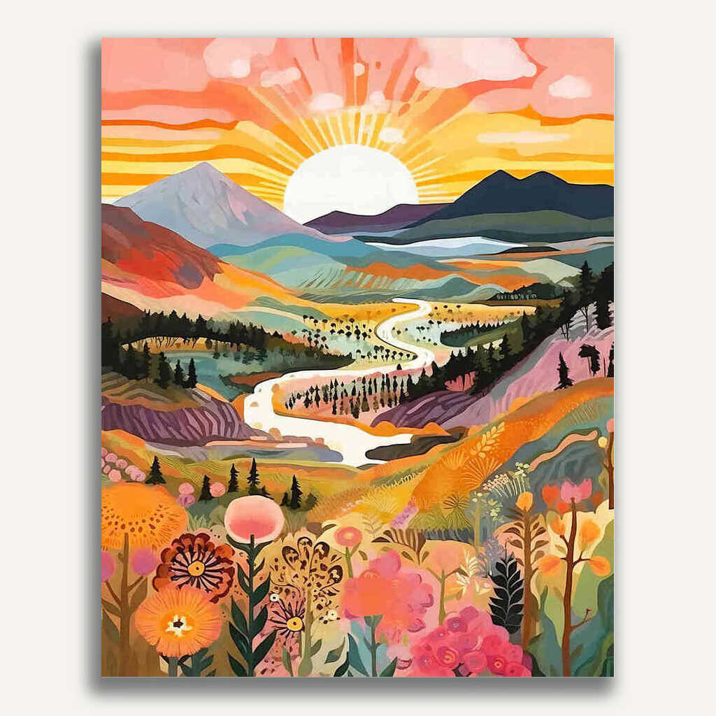 Paint by Numbers - Sunrise of Fantasy