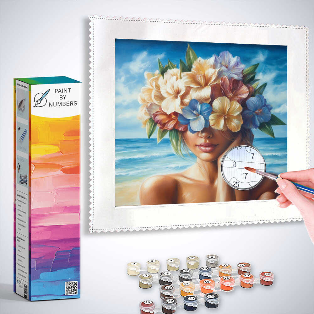 Paint by Numbers - Flower dreams by the sea