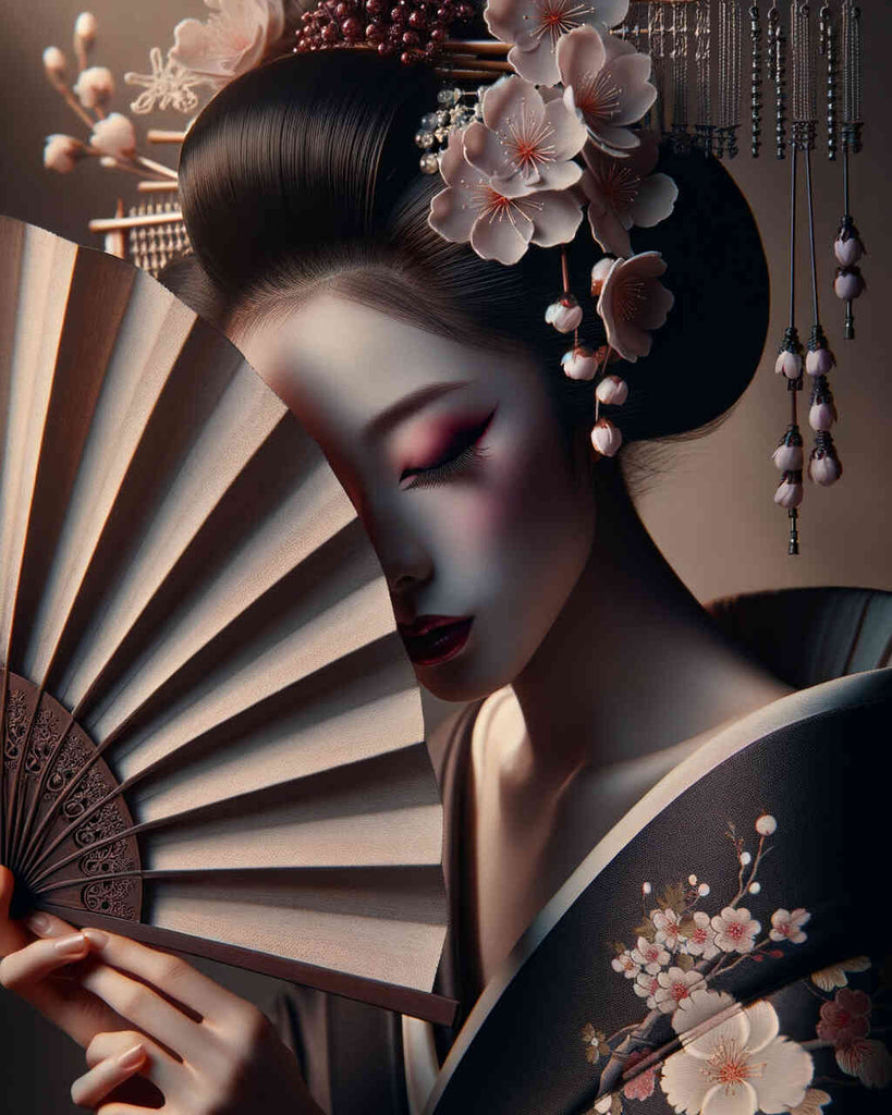 Paint by Numbers - Geisha with fan