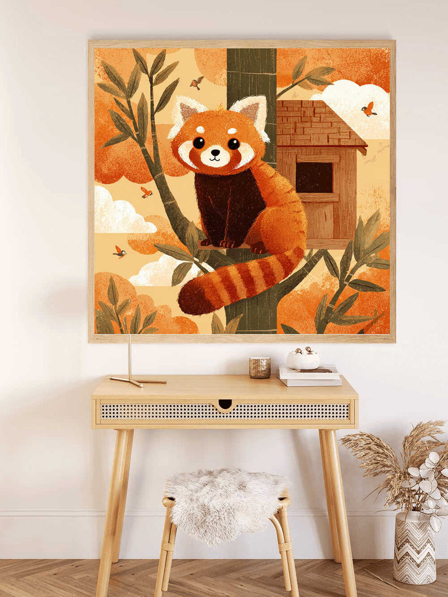 Paint by Numbers - Autumn Dreamer: The Little Panda in the Bamboo Forest