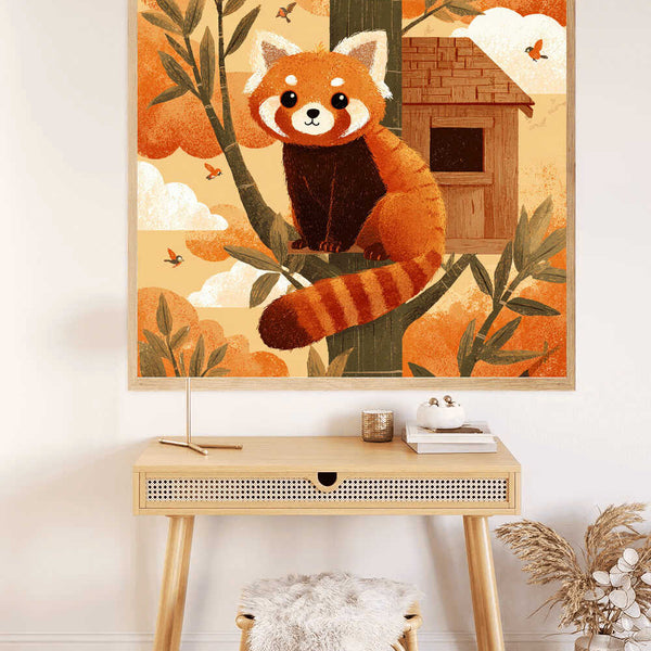 Paint by Numbers - Autumn Dreamer: The Little Panda in the Bamboo Forest