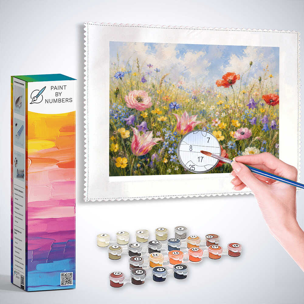 Paint by Numbers - Spring awakening, blossoming harmony