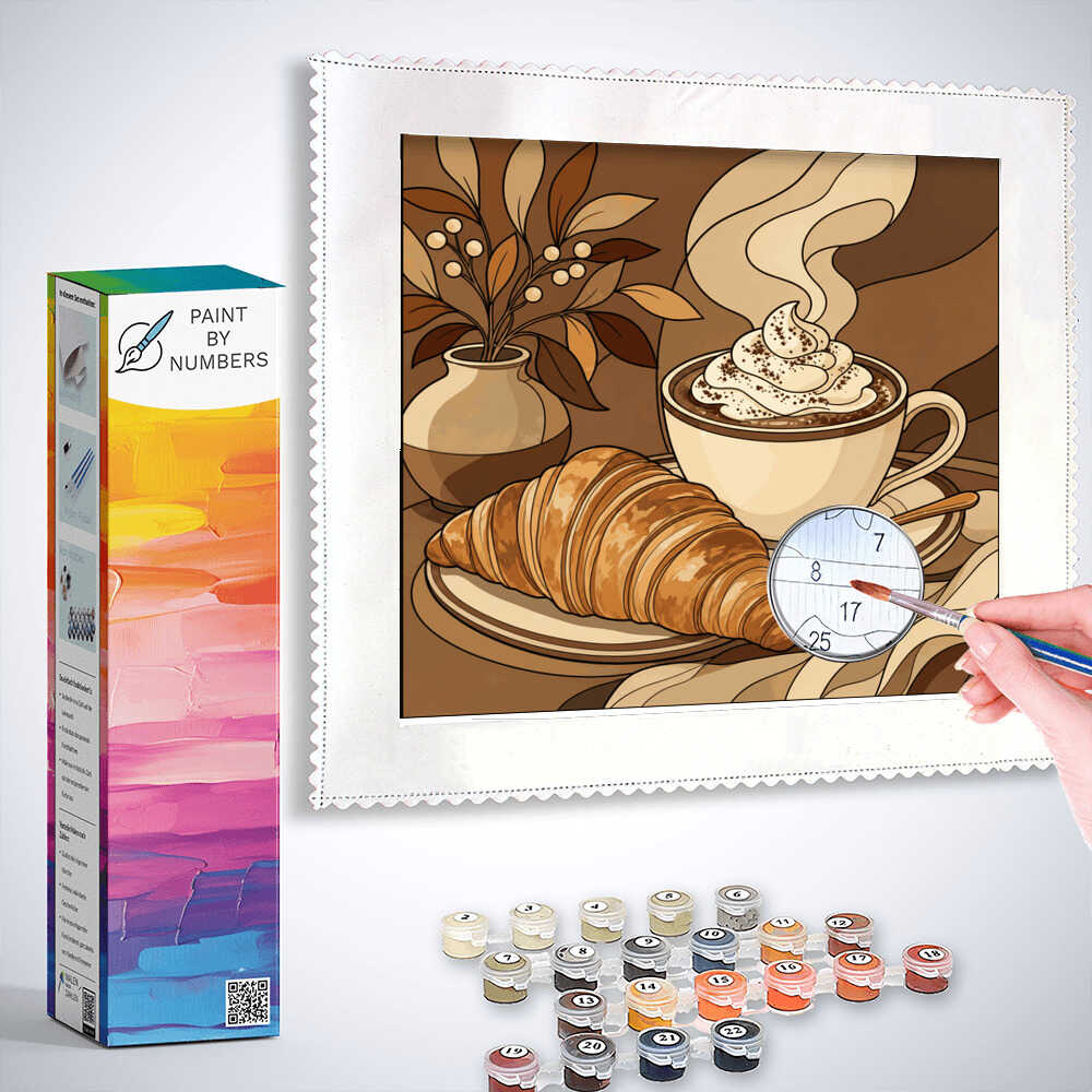 Paint by Numbers - Morning magic in the café