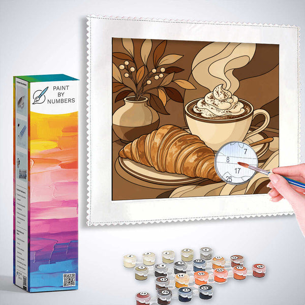 Paint by Numbers - Morning magic in the café