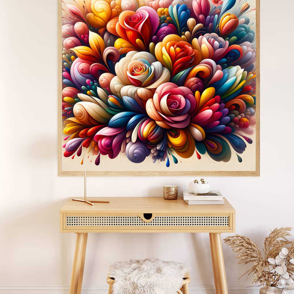 Paint by Numbers - Colourful emotions, flower world