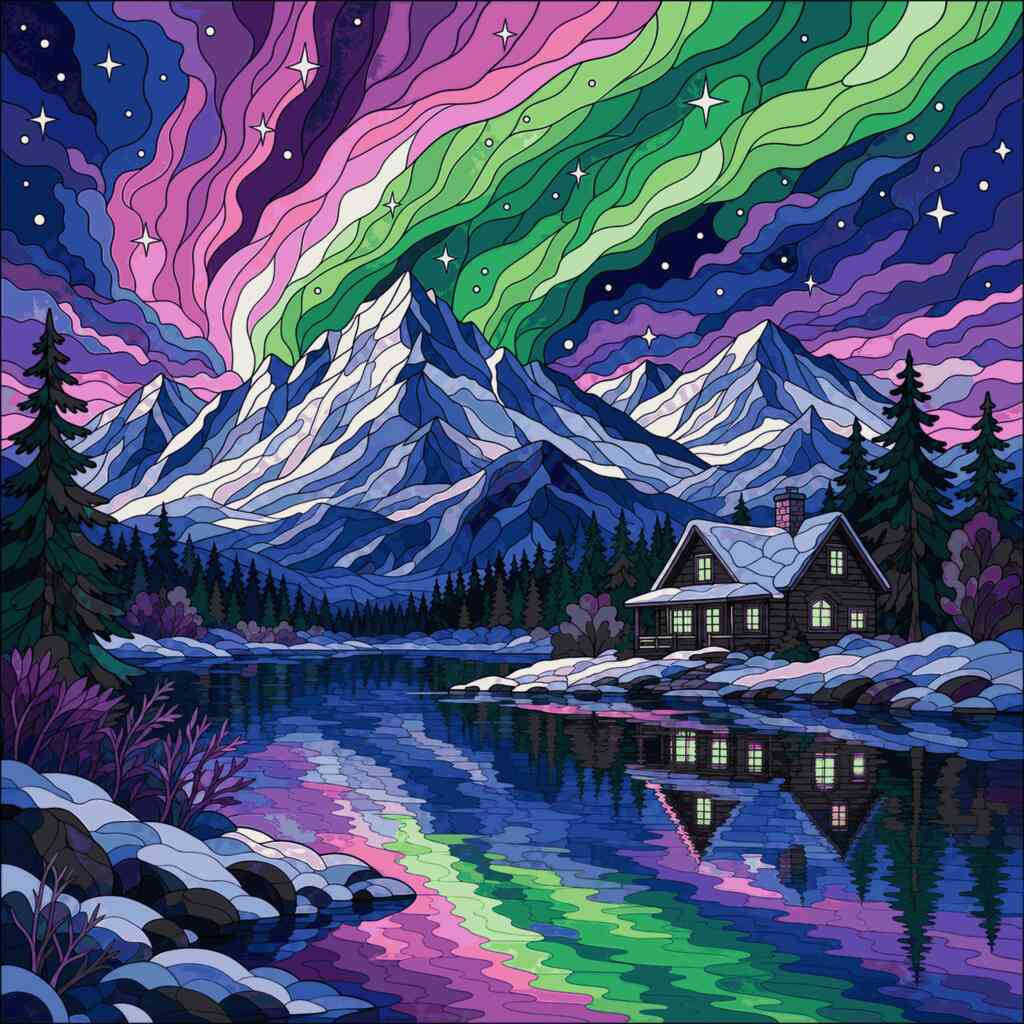 Paint by Numbers - Polar Magic – The Magic of the Northern Lights