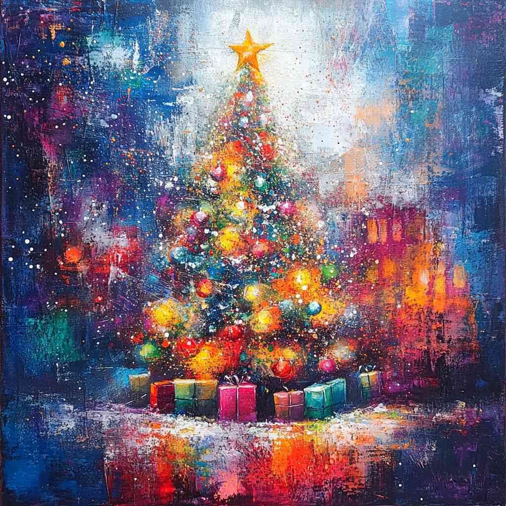 Paint by Numbers - Festive Sparkle, Abstract