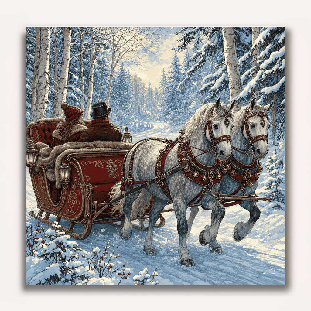Paint by Numbers - Winter magic of togetherness