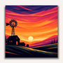 Paint by Numbers - Fiery evening sky