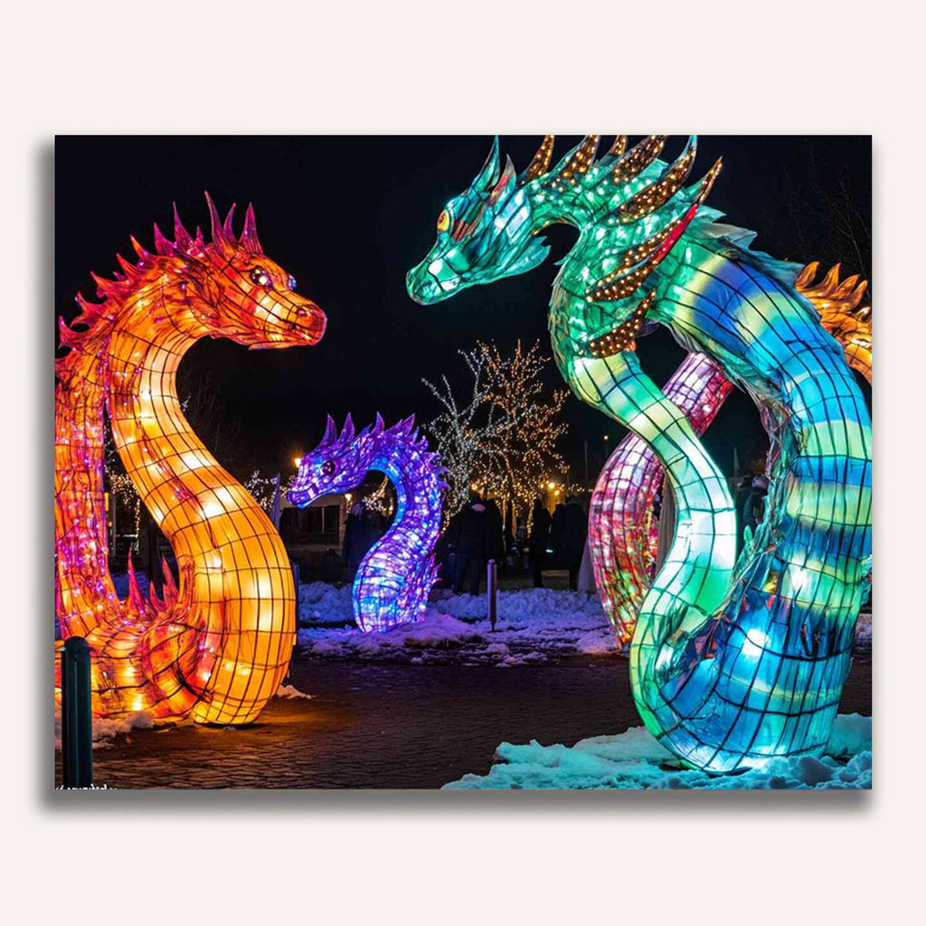 Paint by Numbers - Fire Play of the Dragons