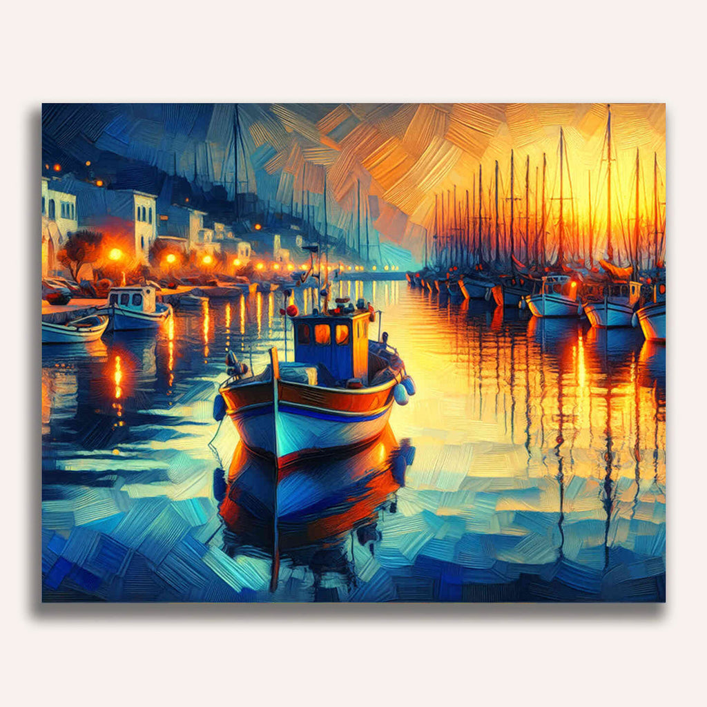 Fishing boats - Paint by Numbers