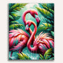 Flamingo, mother with child - Paint by Numbers