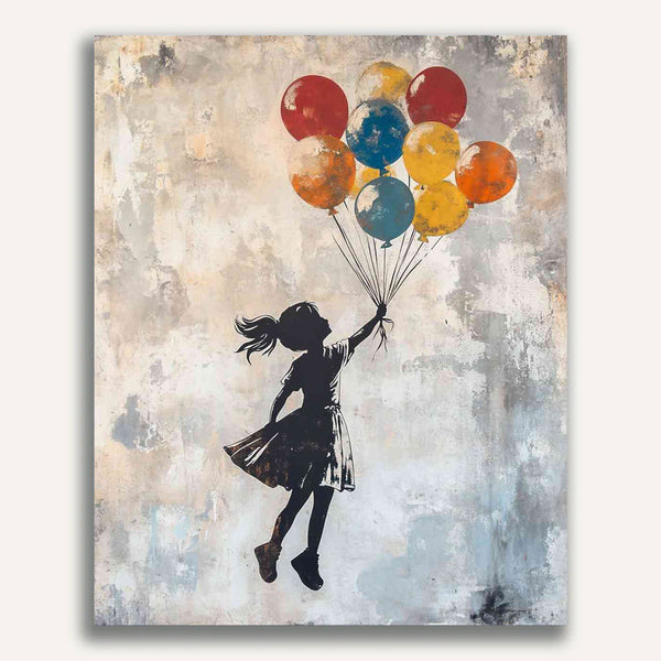Paint by Numbers - Flight to Freedom, Banksy Style