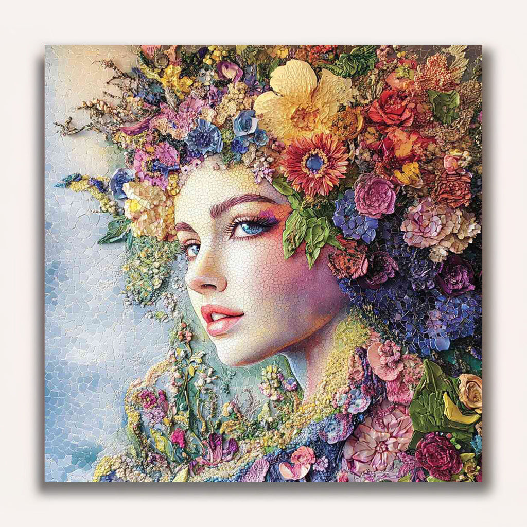 Paint by Numbers - Floral Awakening, Young Woman