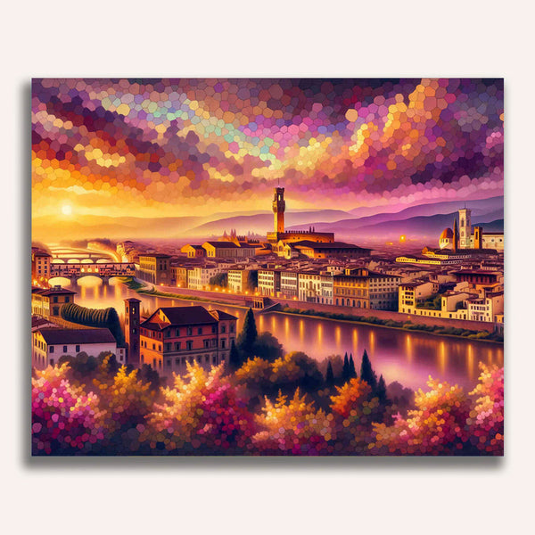 Florence, sunset - Paint by Numbers